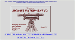 Desktop Screenshot of mohaveinstrument.com