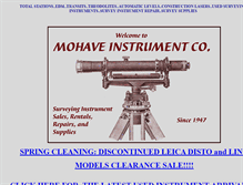Tablet Screenshot of mohaveinstrument.com